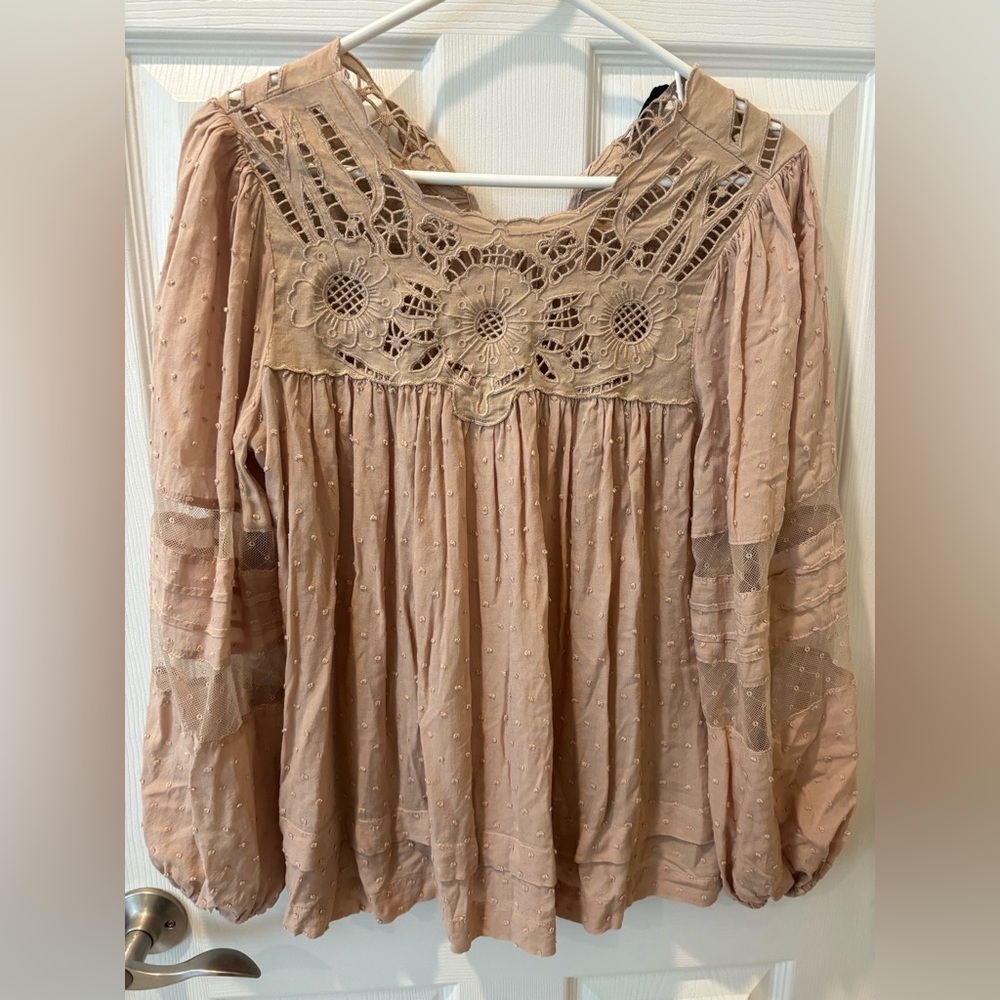 Miss Me Light Tan Dress Top